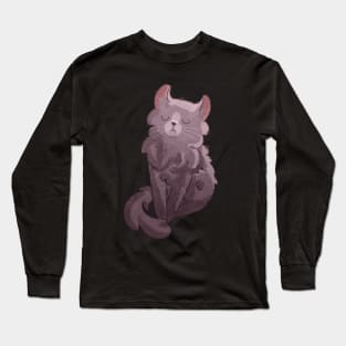 Lilac American Curl Kitten Little Furbaby Gifts for cat lovers Long Sleeve T-Shirt